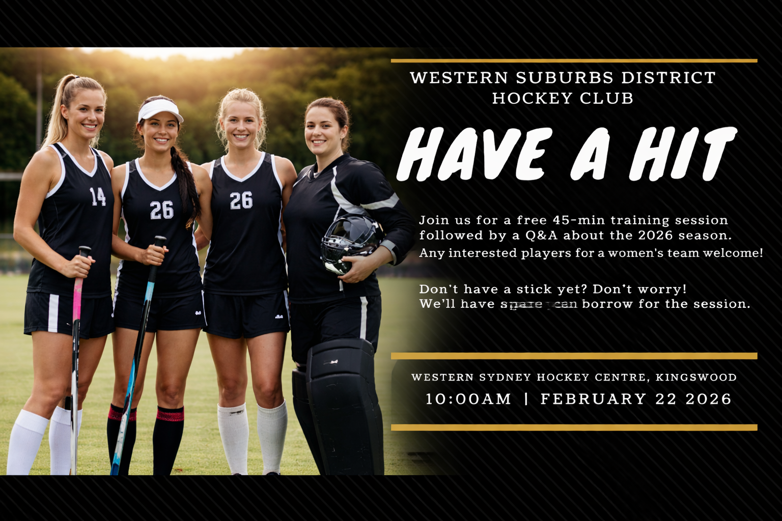 New Players – Join Wests Hockey