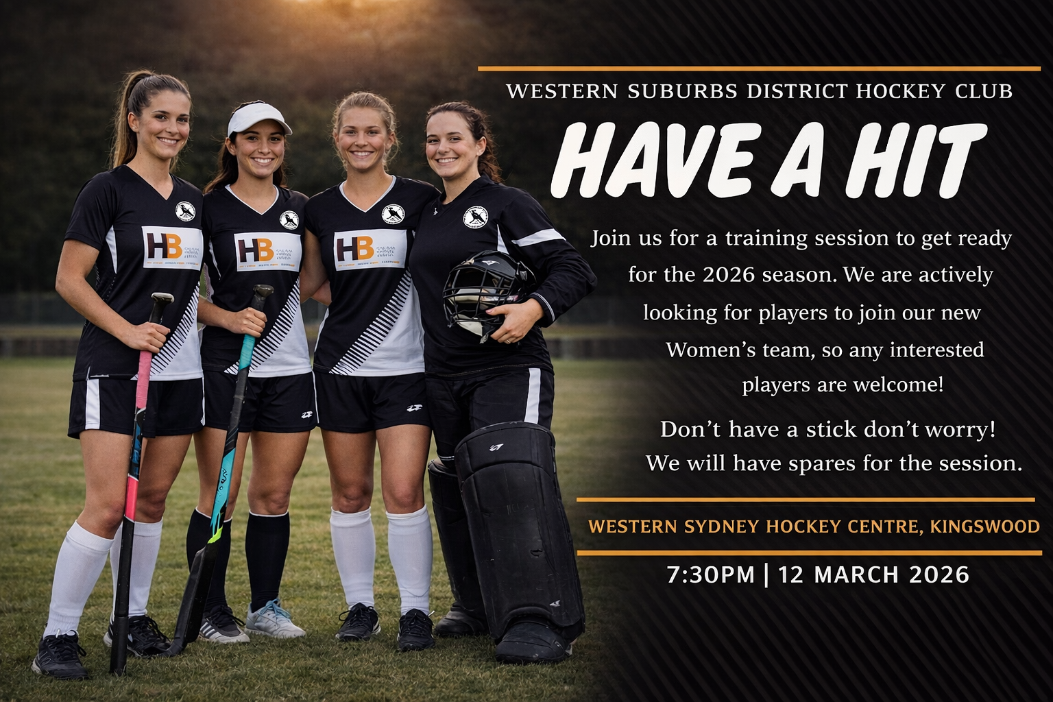 New Players – Join Wests Hockey